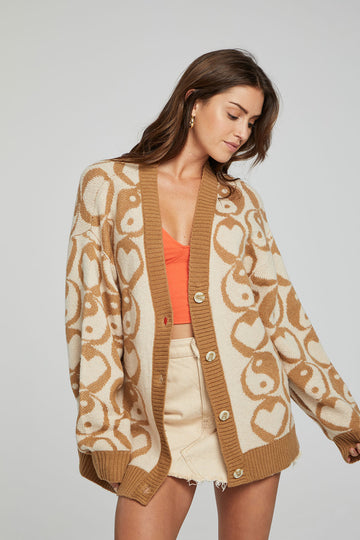 Vibe Cardigan - Latte WOMENS chaserbrand
