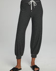 Weekend Joggers - Black and White Stripe WOMENS chaserbrand