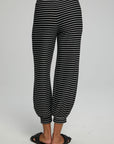 Weekend Joggers - Black and White Stripe WOMENS chaserbrand