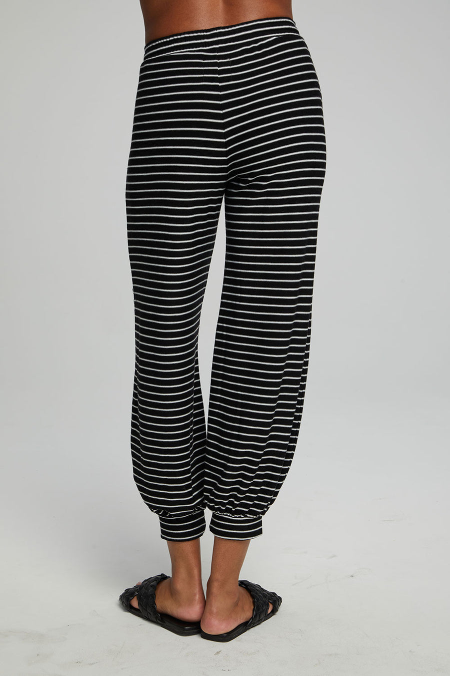 Weekend Joggers - Black and White Stripe WOMENS chaserbrand