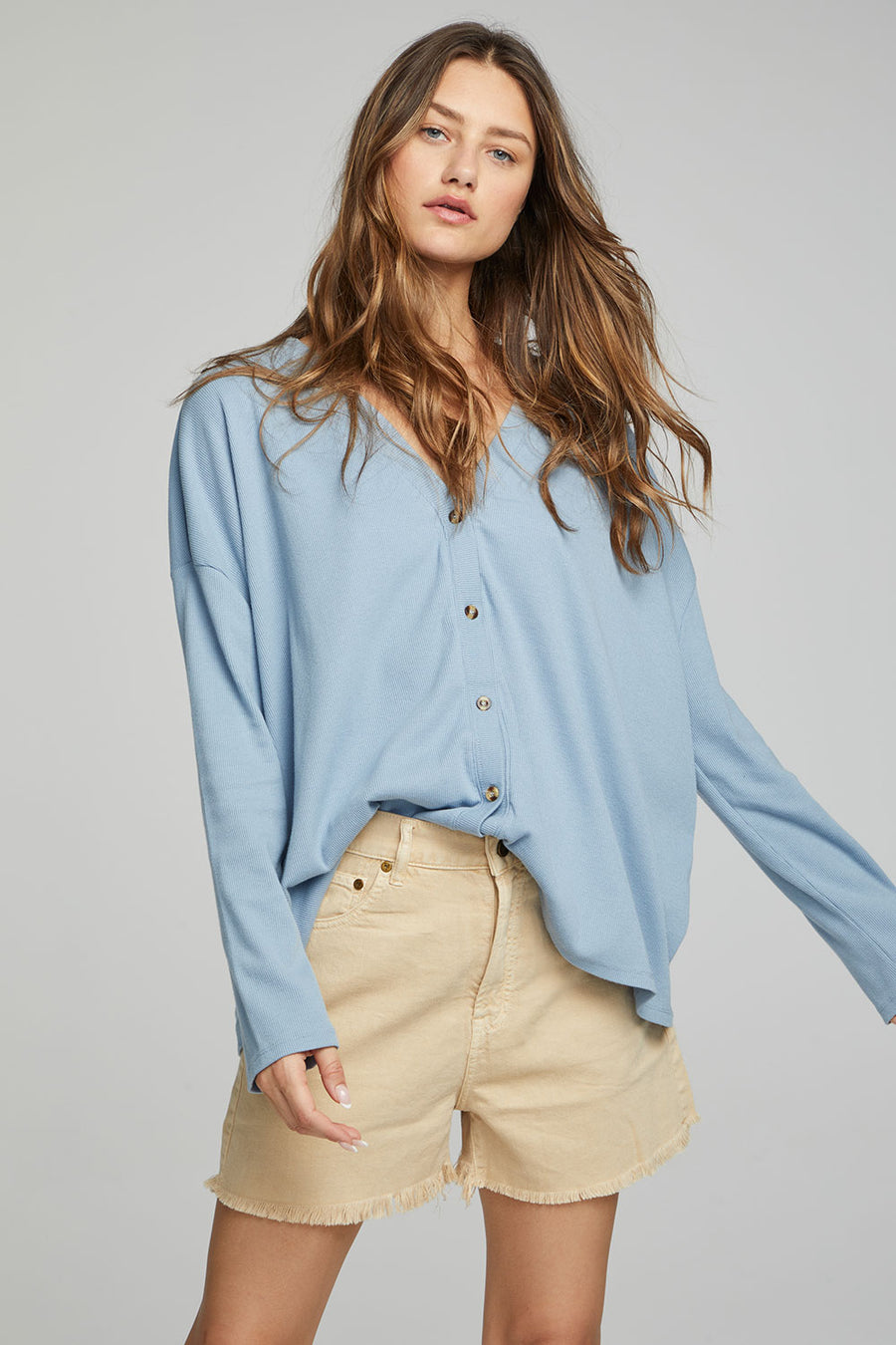 Electric Button Down - Faded Denim WOMENS chaserbrand