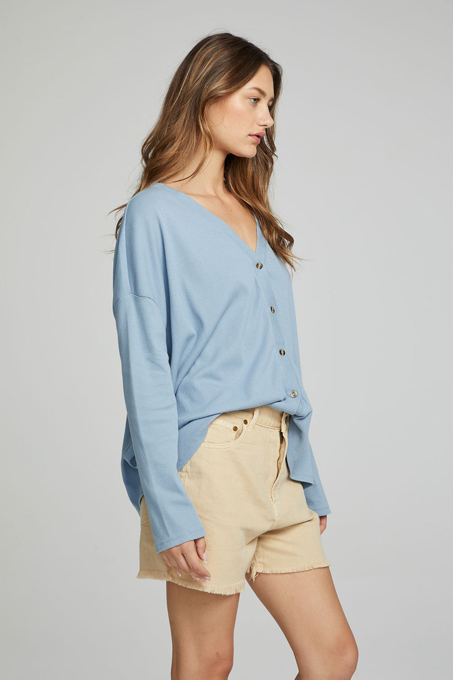 Electric Button Down - Faded Denim WOMENS chaserbrand