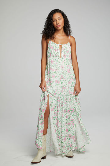 Seren Maxi Dress - Grass Daisy Floral WOMENS chaserbrand