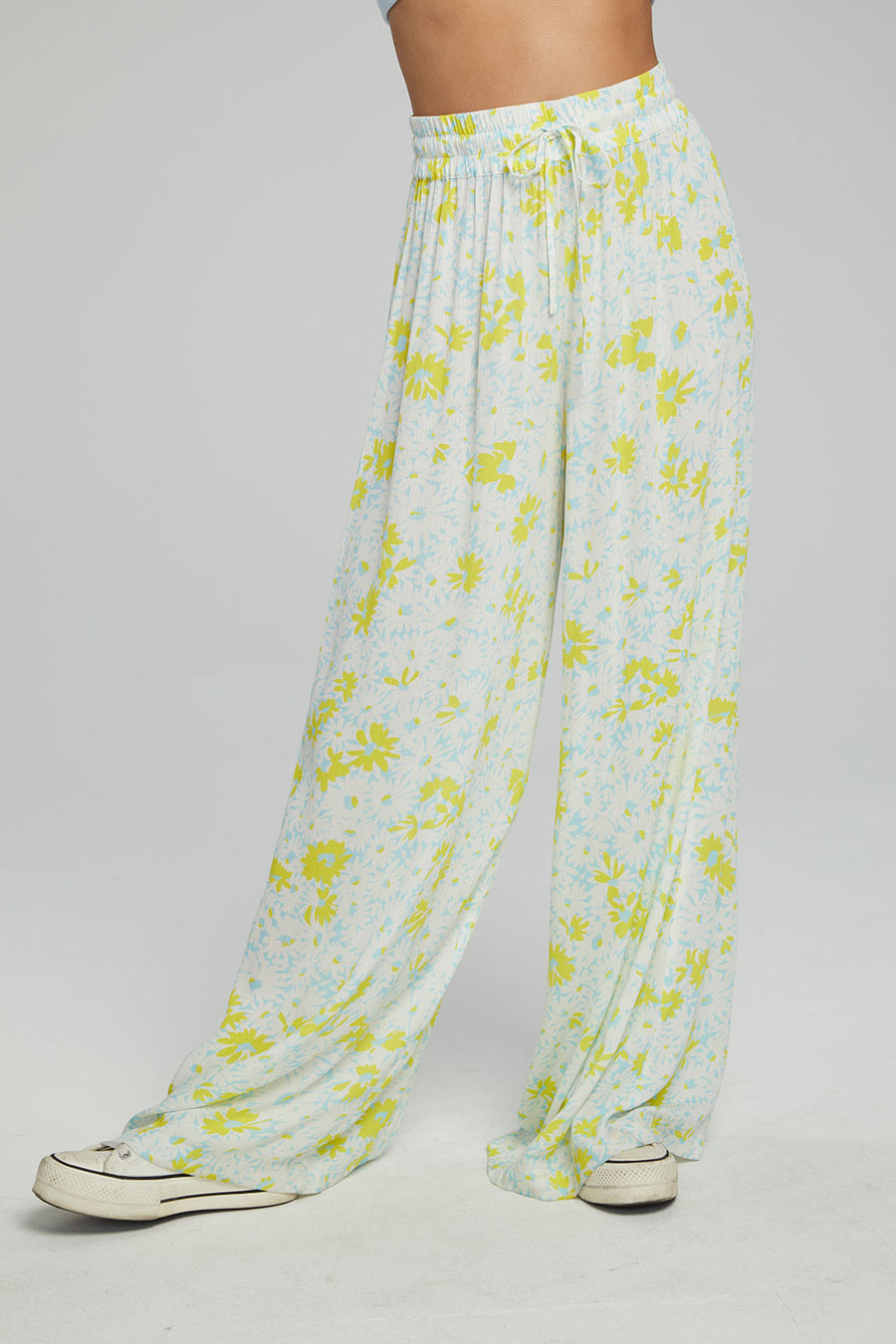 Hudson Joggers - Baby Blue Daisy Floral Print WOMENS chaserbrand