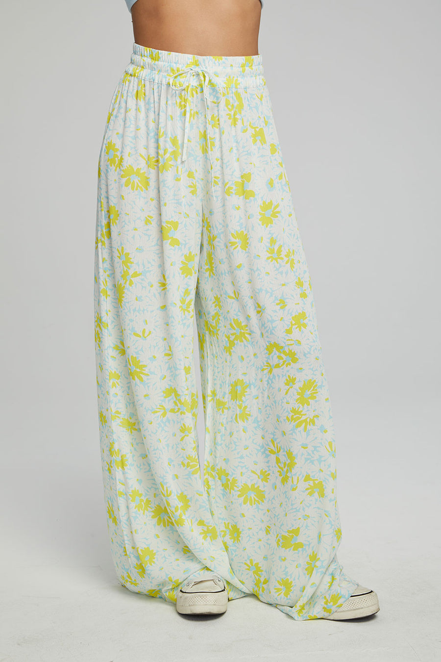 Hudson Joggers - Baby Blue Daisy Floral Print WOMENS chaserbrand