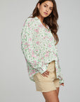 Saville Button Down - Grass Daisy Floral WOMENS chaserbrand