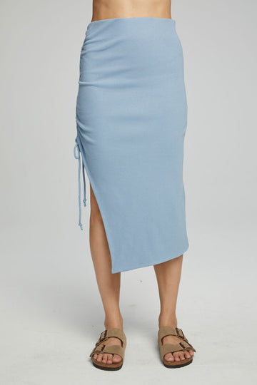 Mullen Midi Skirt - Faded Denim WOMENS chaserbrand