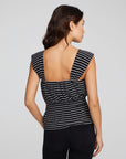 Bayshore Tank Top - Black and White Stripe WOMENS chaserbrand