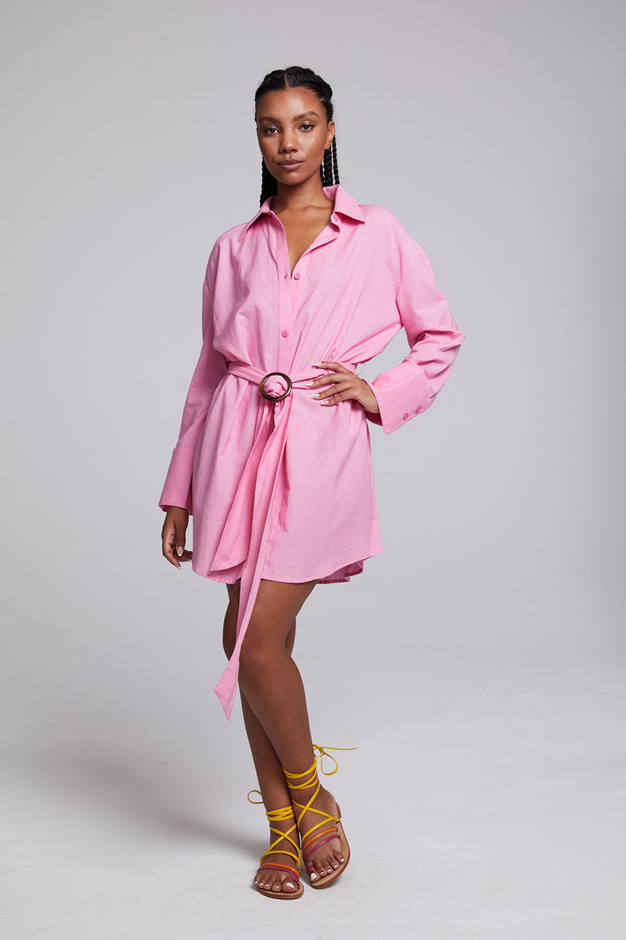 Essex Rosewater Shirt Dress WOMENS chaserbrand