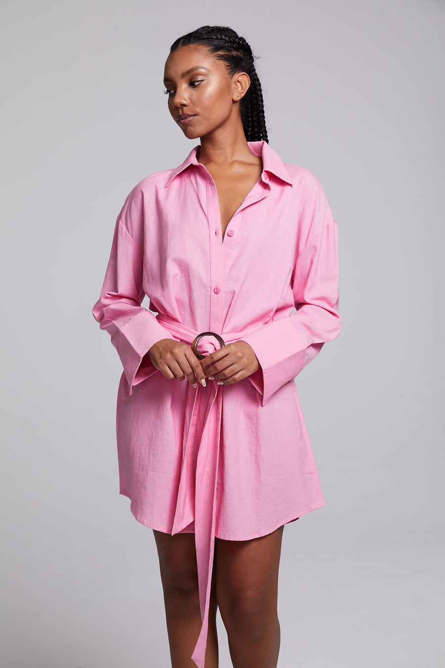 Essex Rosewater Shirt Dress WOMENS chaserbrand
