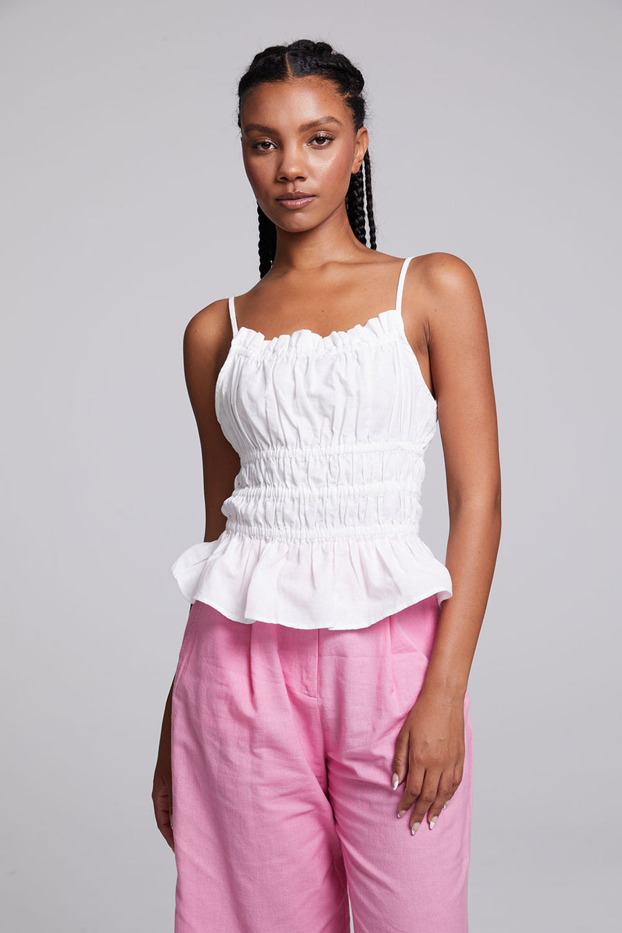 Lorenzo White Tank Top WOMENS chaserbrand