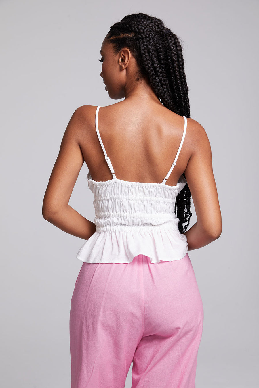 Lorenzo White Tank Top WOMENS chaserbrand