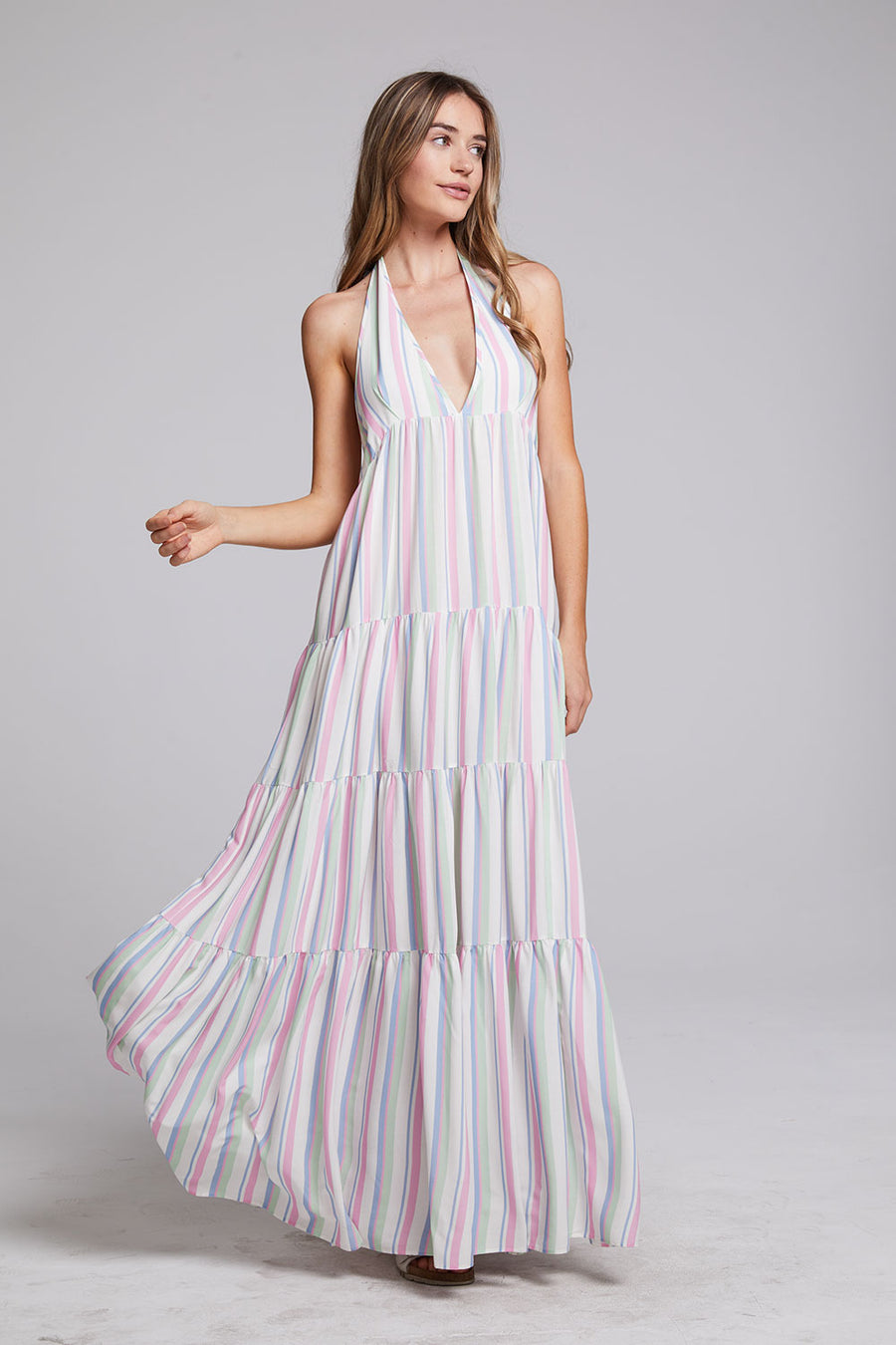 Milano Positano Stripe Maxi Dress WOMENS chaserbrand