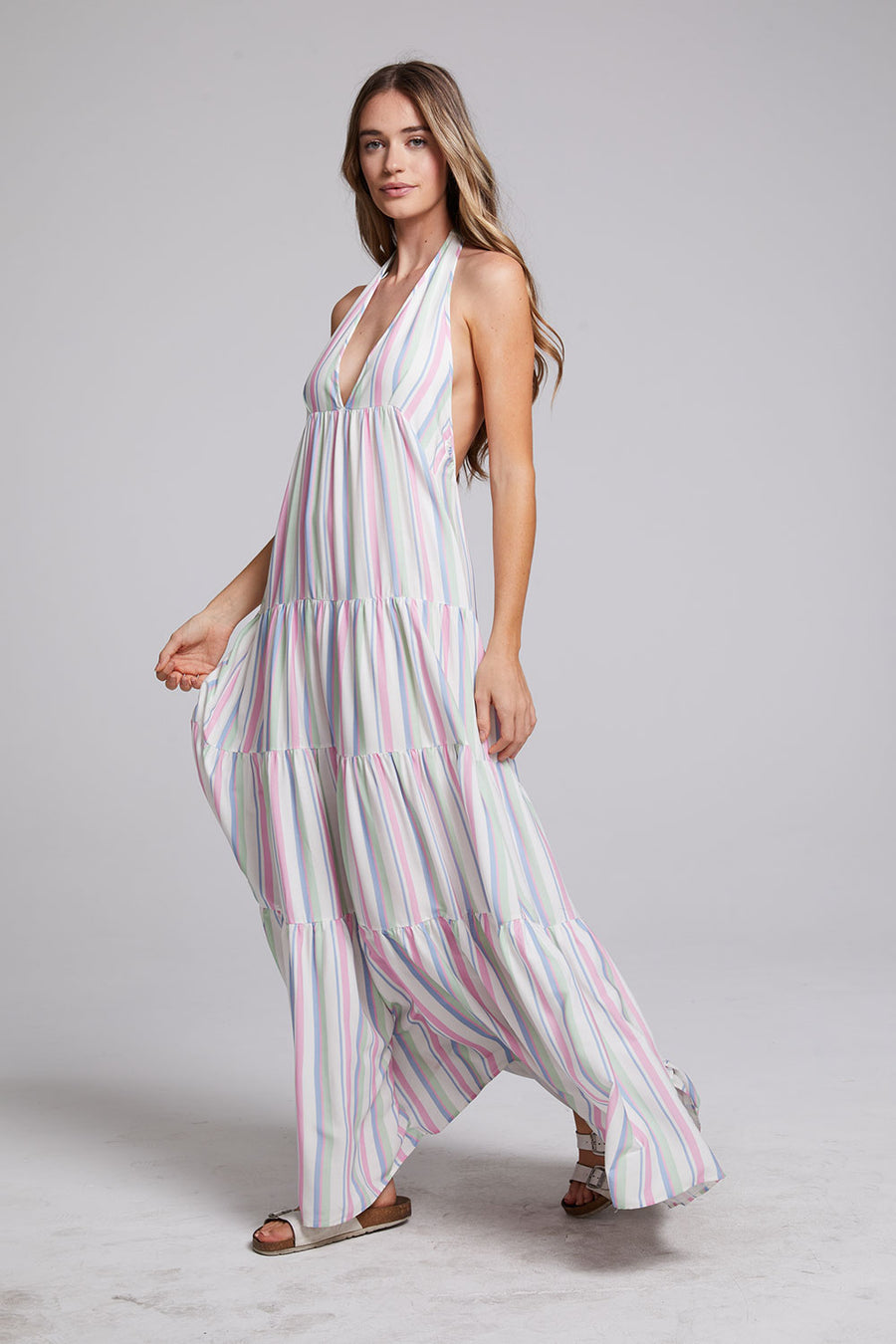 Milano Positano Stripe Maxi Dress WOMENS chaserbrand