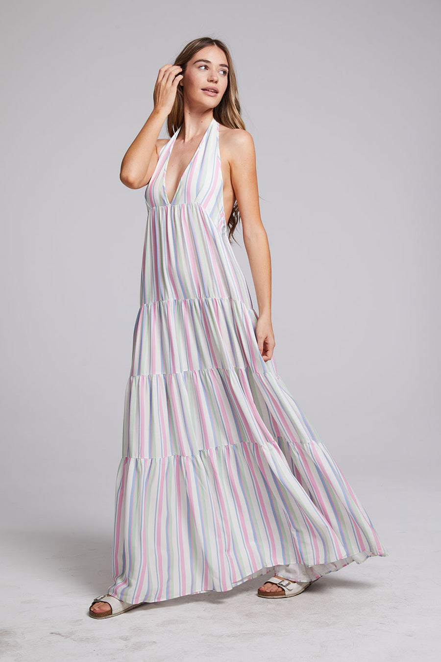 Milano Positano Stripe Maxi Dress WOMENS chaserbrand