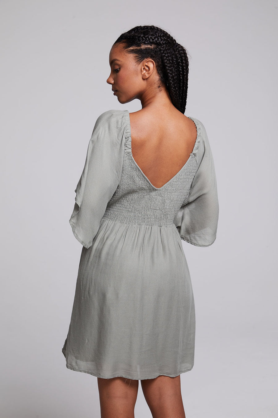 Adele Sage Mini Dress WOMENS chaserbrand
