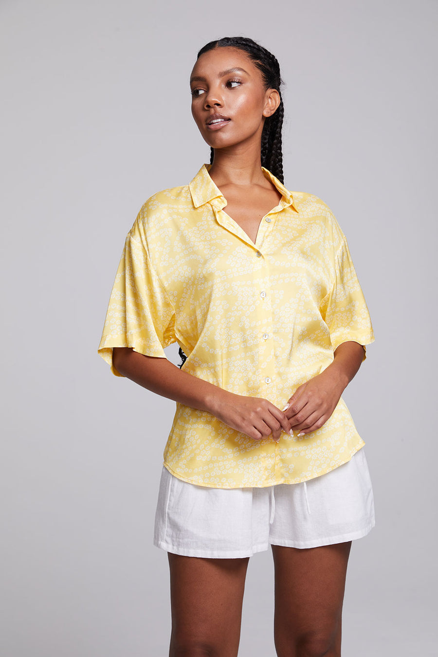 Bocelli Lemon Zest Button Down WOMENS chaserbrand