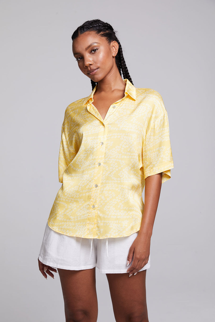 Bocelli Lemon Zest Button Down WOMENS chaserbrand