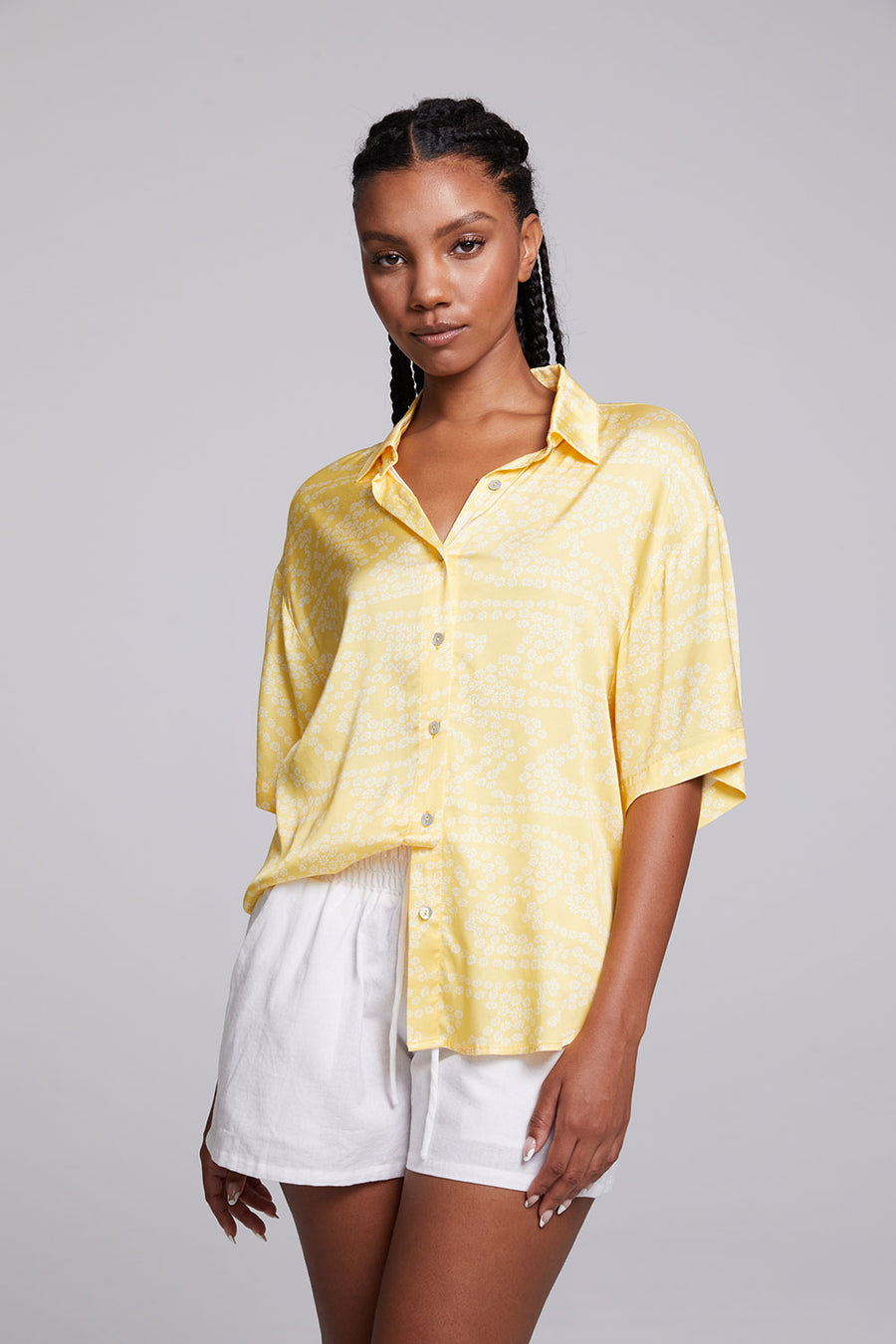 Bocelli Lemon Zest Button Down WOMENS chaserbrand