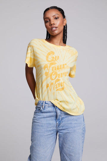Go Your Own Way Crew Neck Tee WOMENS chaserbrand