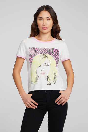 Blondie Punk Poster Ringer Tee WOMENS chaserbrand