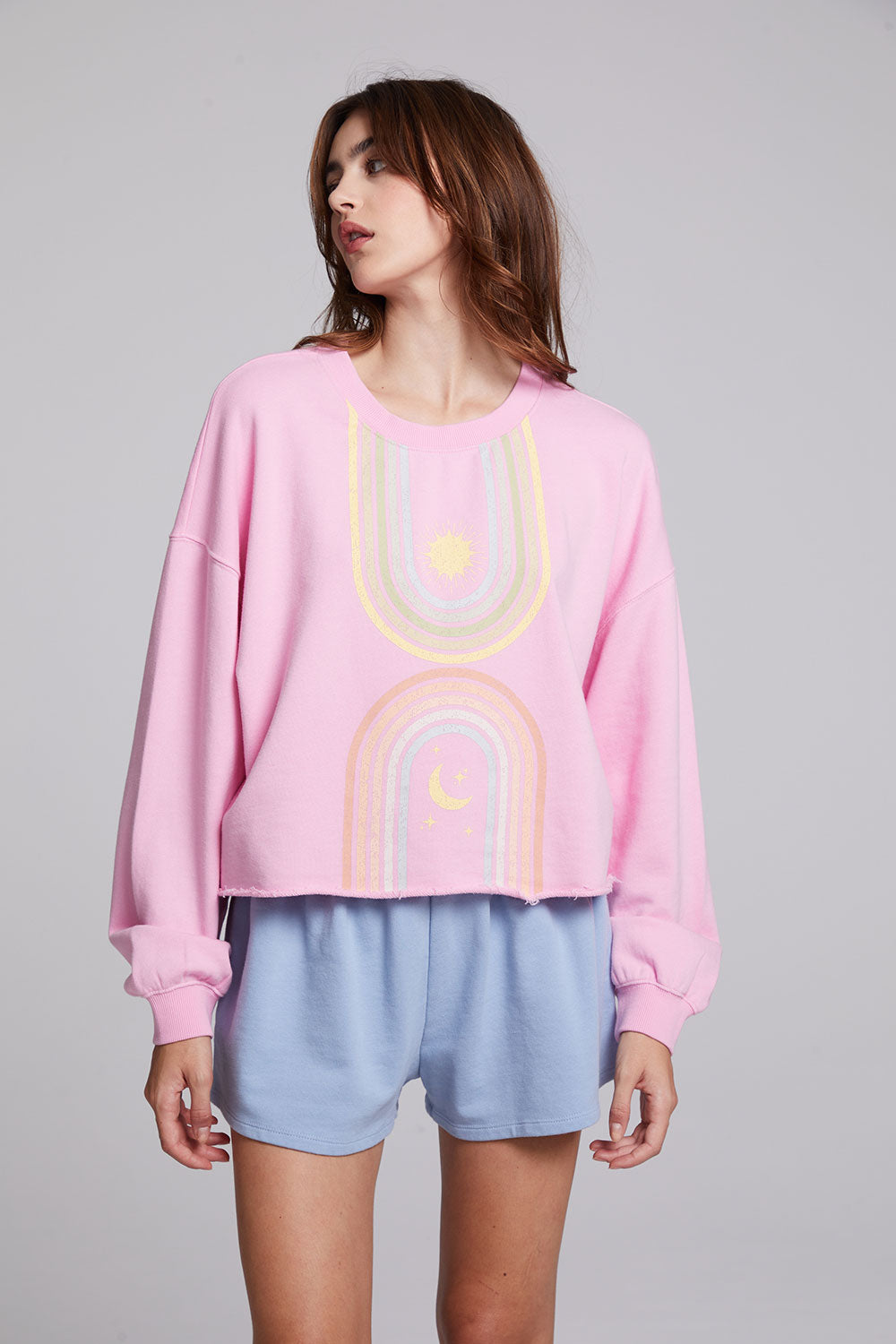 Sun &amp; Moon Rays Zodiac Pullover WOMENS chaserbrand
