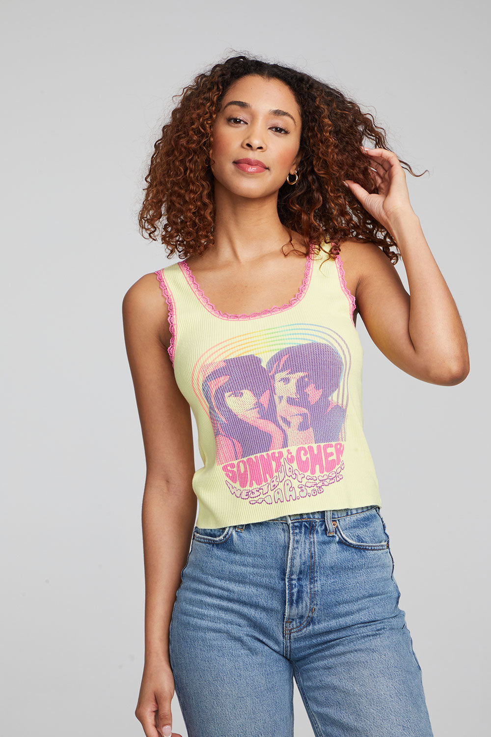 Sonny &amp; Cher &quot;Westbury Music Fair&quot; Tank Top WOMENS chaserbrand