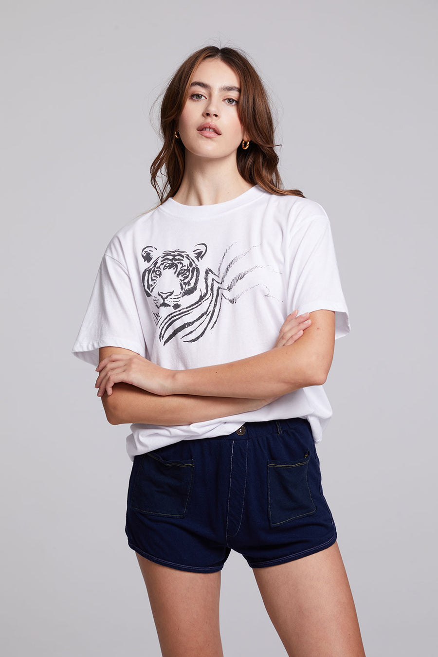 Tiger Sketch Tee WOMENS chaserbrand