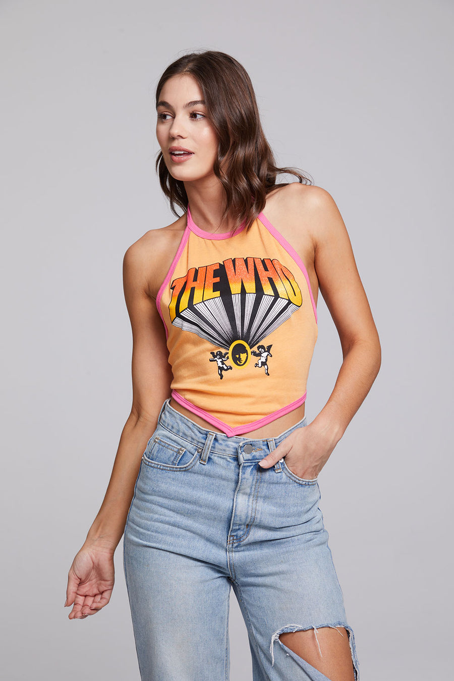 The Who Keith Moon Wallflower Halter Top WOMENS chaserbrand