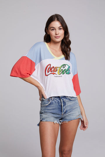 Coca-Cola Rainbow Logo Levi Tee WOMENS chaserbrand
