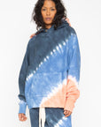 Tie Dye Fleece Front Pocket Hoodie WOMENS chaserbrand