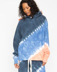 Tie Dye Fleece Front Pocket Hoodie WOMENS chaserbrand