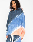 Tie Dye Fleece Front Pocket Hoodie WOMENS chaserbrand