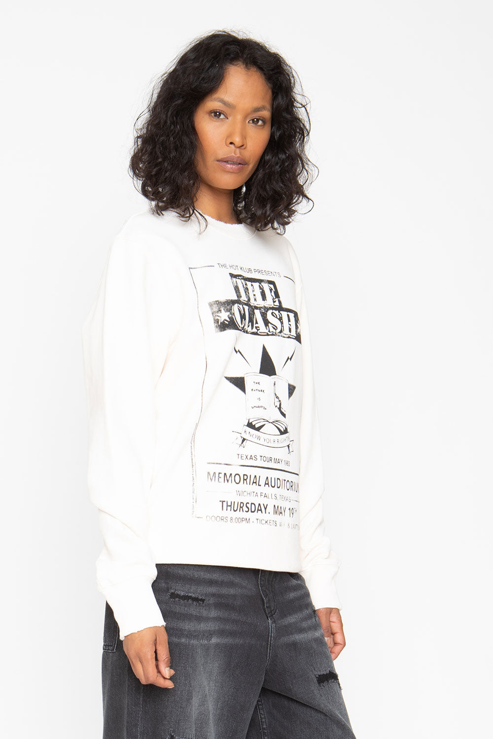 The Clash Memorial Auditorium Sweatshirt WOMENS chaserbrand