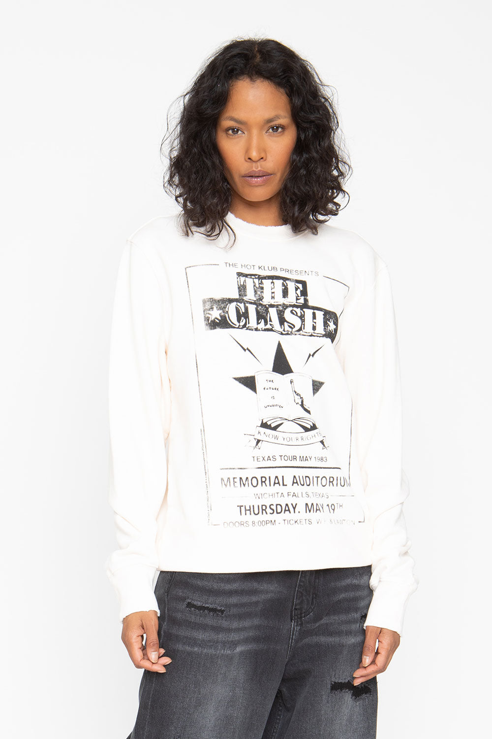 The Clash Memorial Auditorium Sweatshirt WOMENS chaserbrand