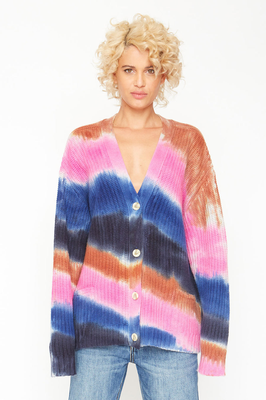 Grandpa Cardigan Sweater - Tie Dye WOMENS chaserbrand