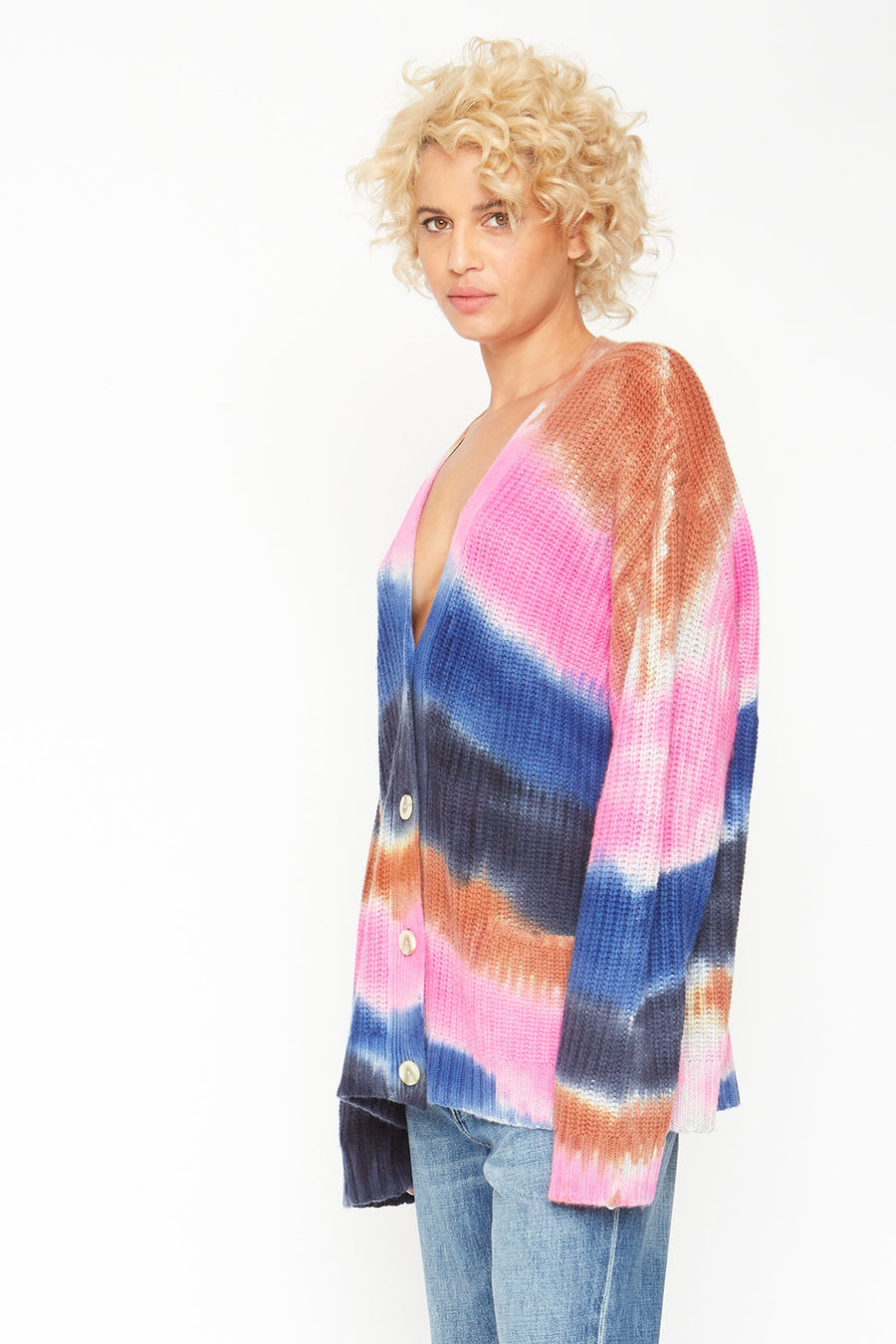 Grandpa Cardigan Sweater - Tie Dye WOMENS chaserbrand