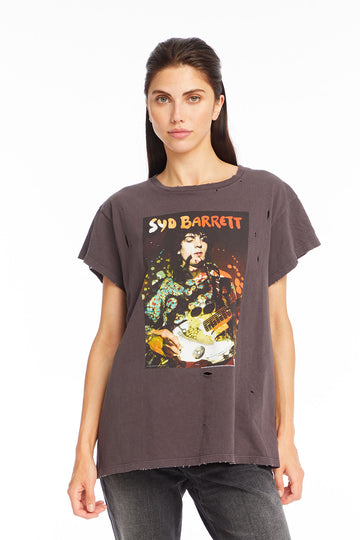 Syd Barrett - "Syd Psychedelic" Distressed Crew Neck WOMENS chaserbrand
