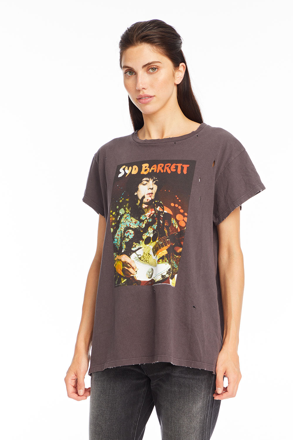 Syd Barrett - "Syd Psychedelic" Distressed Crew Neck WOMENS chaserbrand