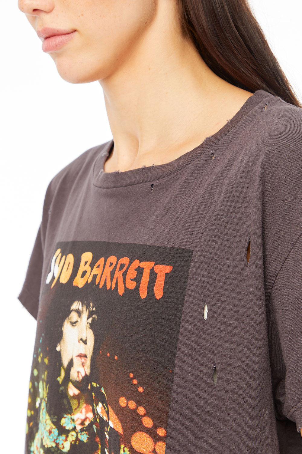 Syd Barrett - &quot;Syd Psychedelic&quot; Distressed Crew Neck WOMENS chaserbrand