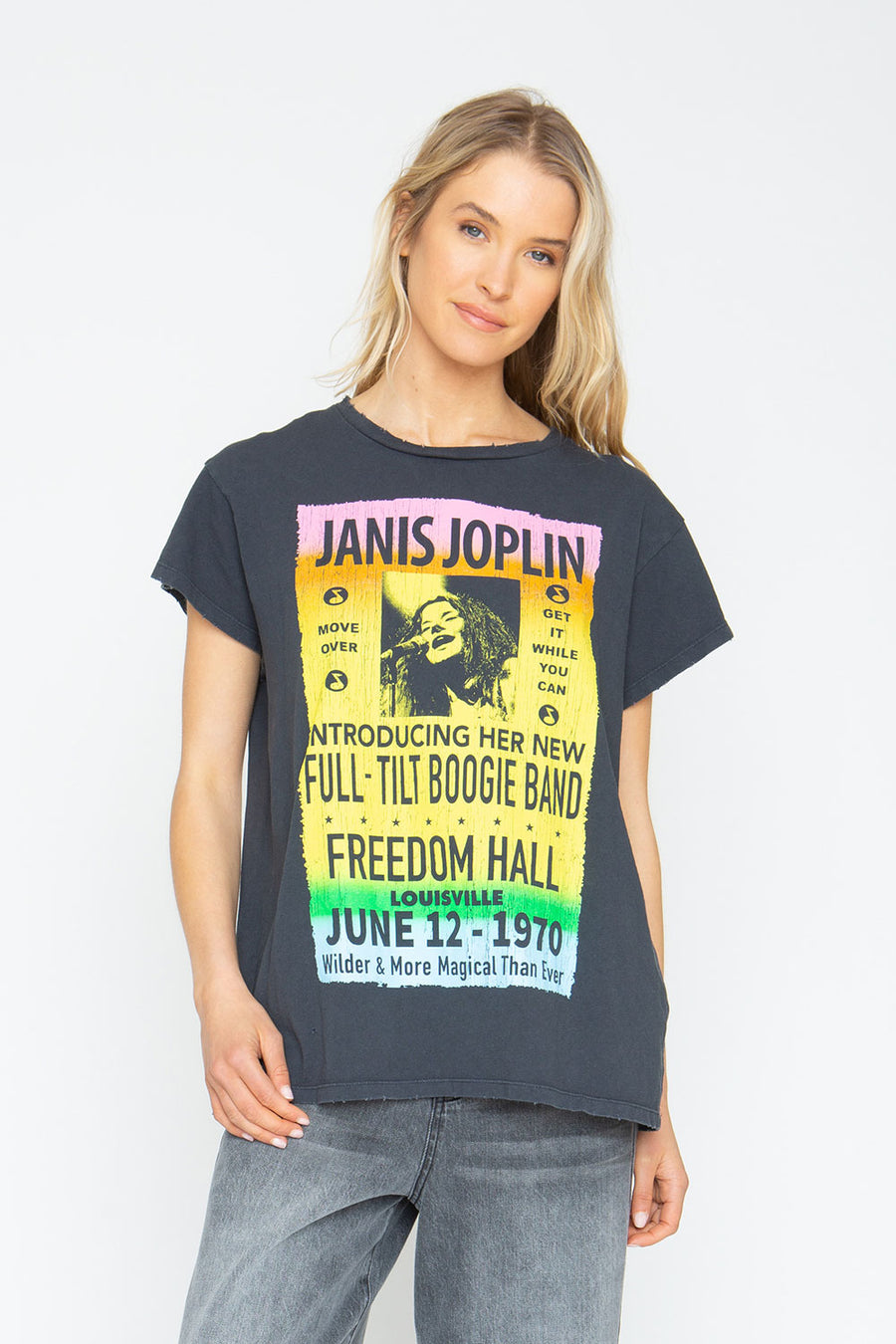 Janis Joplin "Freedom Hall" Crew Tee Womens chaserbrand