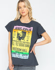 Janis Joplin "Freedom Hall" Crew Tee Womens chaserbrand