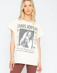 Janis Joplin "Wilder & More Magical" Crew Tee Womens chaserbrand