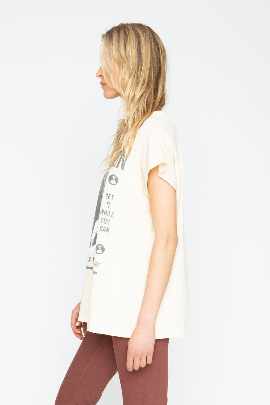 Janis Joplin "Wilder & More Magical" Crew Tee Womens chaserbrand