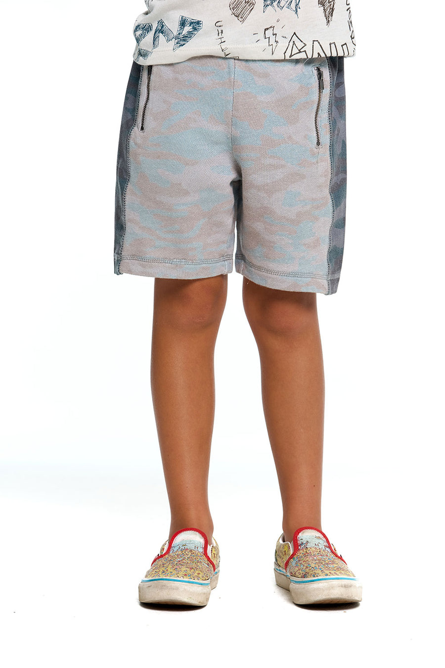 Boys Linen French Terry With Heirloom Wovens And Rib Zipper BOYS chaserbrand