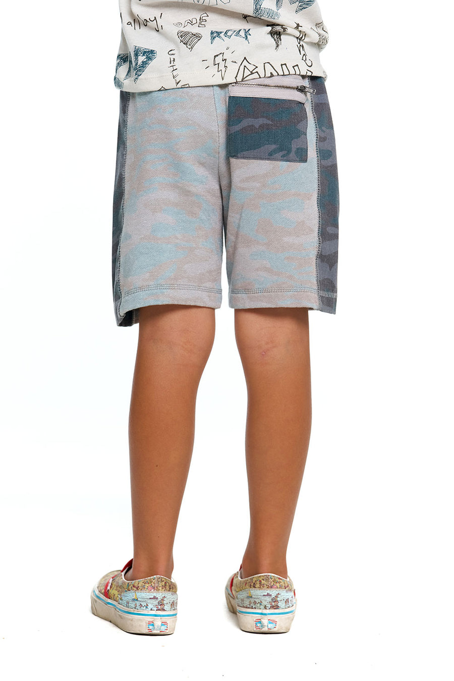 Boys Linen French Terry With Heirloom Wovens And Rib Zipper BOYS chaserbrand