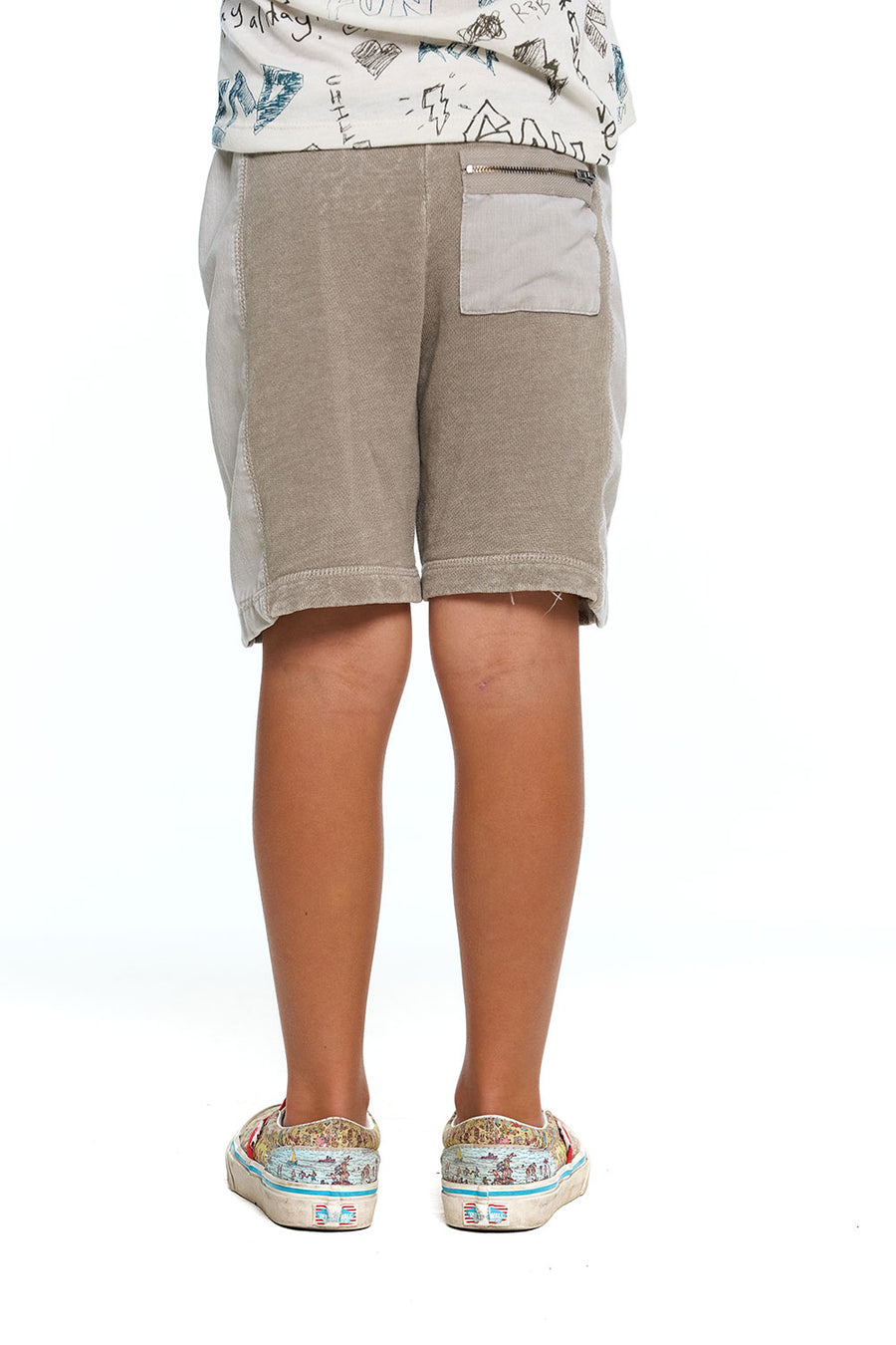 Boys Linen French Terry With Heirloom Wovens And Rib Zipper BOYS chaserbrand