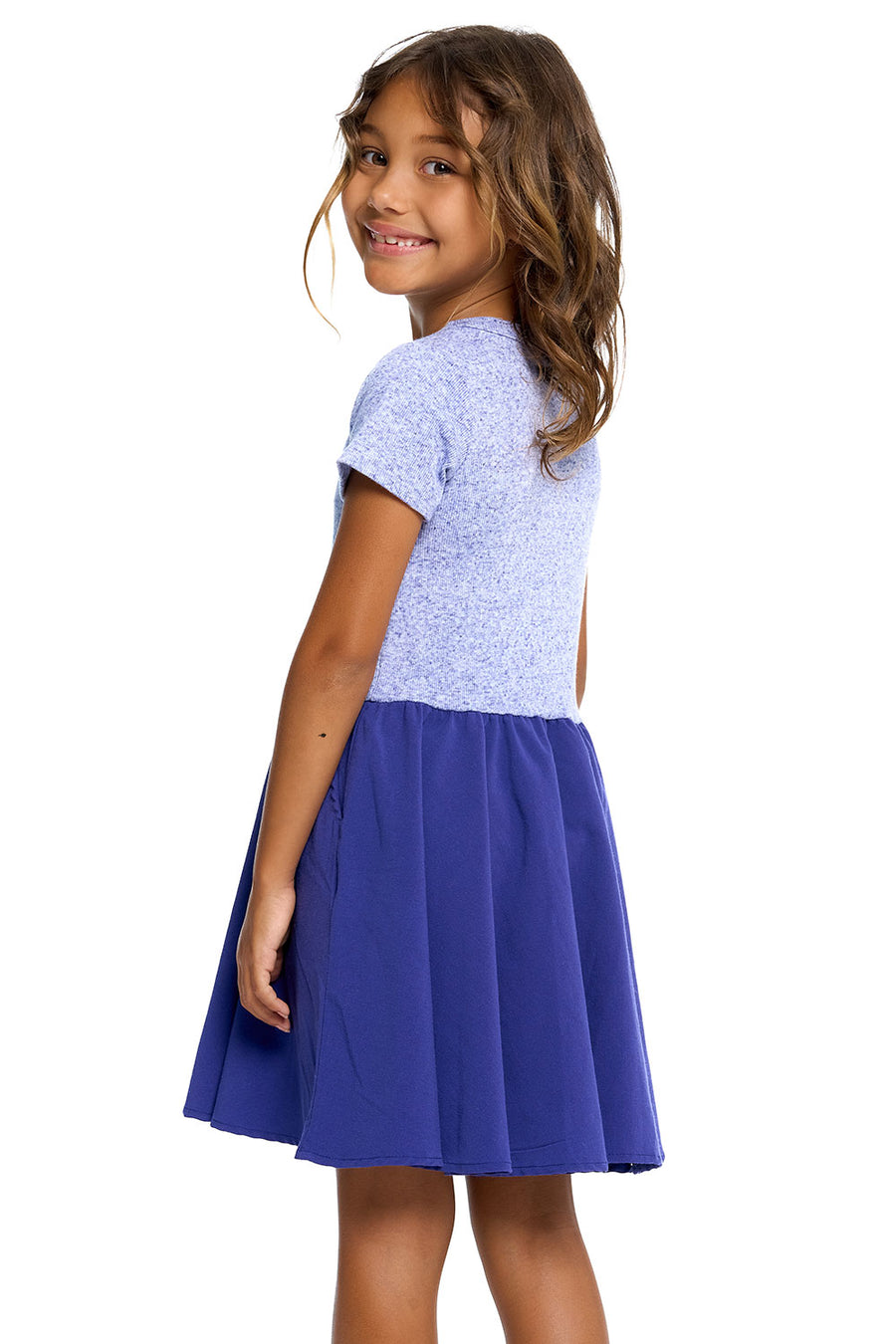 Girls Heirloom Wovens And Linen Rib Short Sleeve Twirl Dress GIRLS chaserbrand